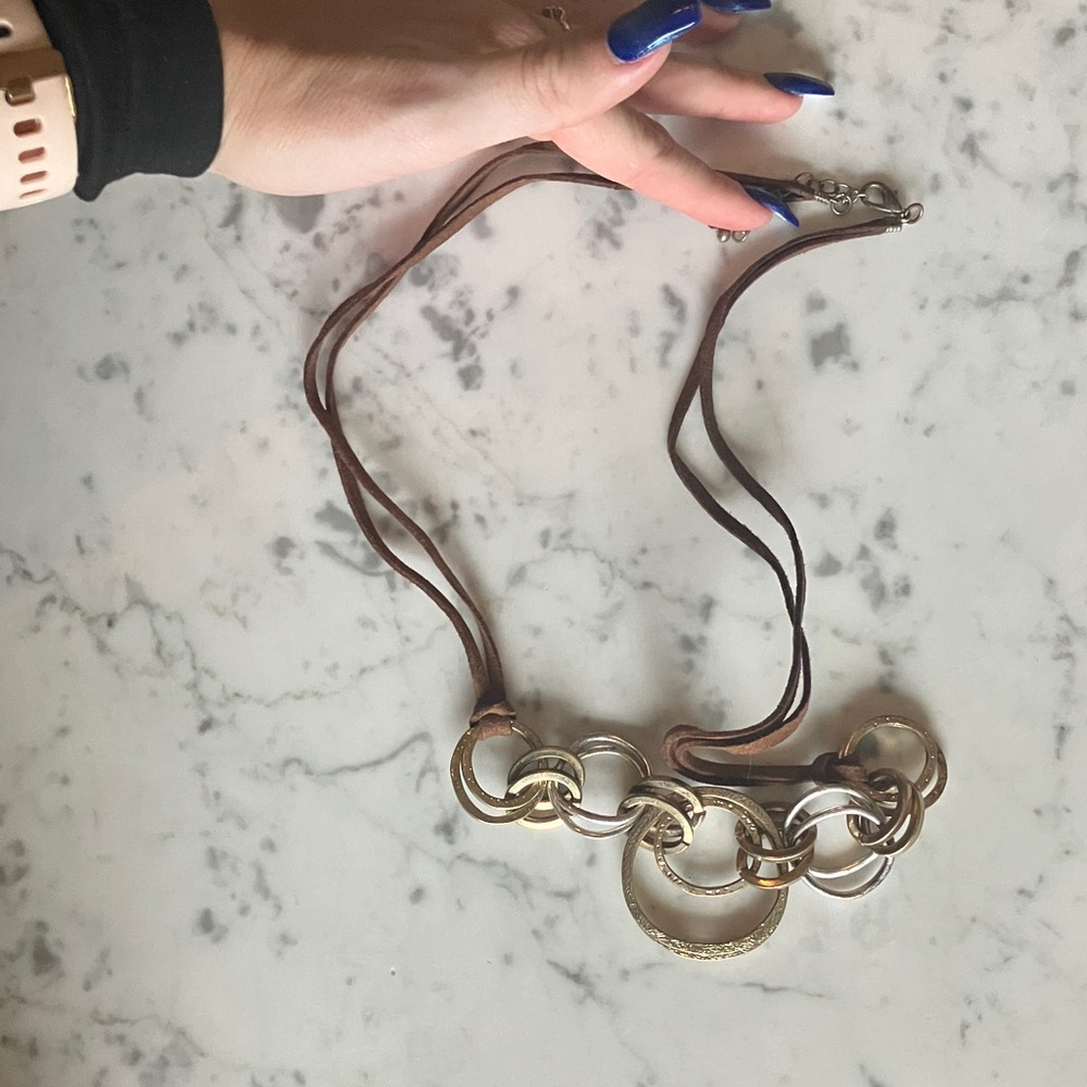 Elegant Gold and Silver Chain Necklace